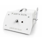 Urządzenie do zabiegu Plasma Skin Laser HI-TECH z metalową głowicą i regulatory kontrolne na białej obudowie